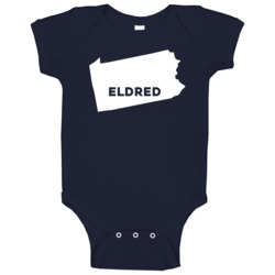Eldred Pennsylvania Custom City Patriotic Usa Baby One Piece Eldred Pennsylvania Custom City Patriotic Usa Baby One Piece