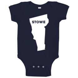 Stowe Vermont Custom City Patriotic Usa Baby One Piece Stowe Vermont Custom City Patriotic Usa Baby One Piece