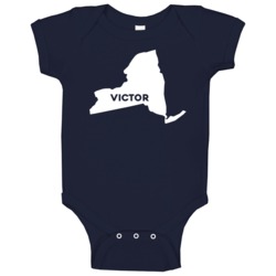 Victor New York Custom City Patriotic Usa Baby One Piece Victor New York Custom City Patriotic Usa Baby One Piece