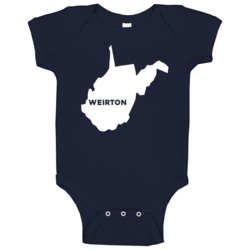 Weirton West Virginia Custom City Patriotic Usa Baby One Piece Weirton West Virginia Custom City Patriotic Usa Baby One Piece