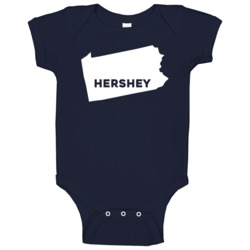 Hershey Pennsylvania Custom City Patriotic Usa Baby One Piece Hershey Pennsylvania Custom City Patriotic Usa Baby One Piece