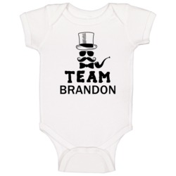 Brandon Team Bachelor Groom Party Custom Baby One Piece Brandon Team Bachelor Groom Party Custom Baby One Piece