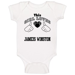 This Girl Loves Football Player Sports Fan Heart Customizable Baby One This Girl Loves Football Player Sports Fan Heart Customizable Baby One