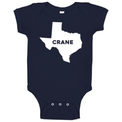 Crane Texas Custom City Patriotic Usa Baby One Piece Crane Texas Custom City Patriotic Usa Baby One Piece