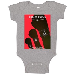 Public Enemy Fight The Power 1989 Hip Hop Rap Music Baby One Piece Public Enemy Fight The Power 1989 Hip Hop Rap Music Baby One Piece