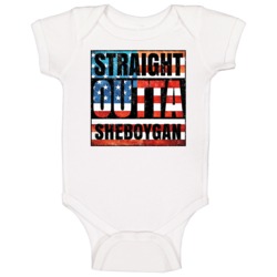 Straight Outta Sheboygan Wisconsin Usa American City Patriotic Flag Ba Straight Outta Sheboygan Wisconsin Usa American City Patriotic Flag Ba