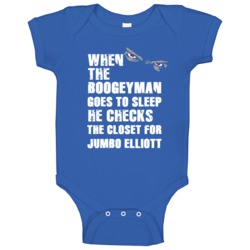 Jumbo Elliott Football Sports New York Buffalo Boogeyman Baby One Piec Jumbo Elliott Football Sports New York Buffalo Boogeyman Baby One Piec