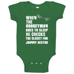 Johnny Hector New York Buffalo Sports Football Boogeyman Baby One Piec Johnny Hector New York Buffalo Sports Football Boogeyman Baby One Piec