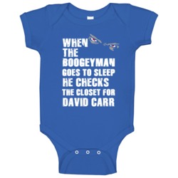 David Carr Football Sports New York Buffalo Boogeyman Baby One Piece David Carr Football Sports New York Buffalo Boogeyman Baby One Piece