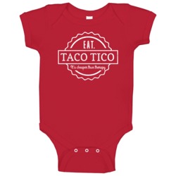 Eat Taco Tico Cheaper Than Therapy Funny Favorite Fast Junk Food Baby Eat Taco Tico Cheaper Than Therapy Funny Favorite Fast Junk Food Baby