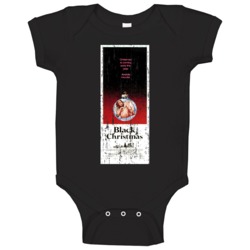 Black Christmas Movie Poster Horror Baby One Piece Black Christmas Movie Poster Horror Baby One Piece