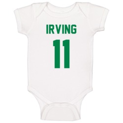 Kyrie Irving Jersey Back Boston Basketball Team Fan For White Baby One Kyrie Irving Jersey Back Boston Basketball Team Fan For White Baby One