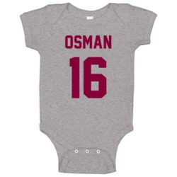 Cedi Osman Jersey Back Cleveland Basketball Team Fan For Gold Baby One Cedi Osman Jersey Back Cleveland Basketball Team Fan For Gold Baby One