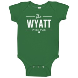 Wyatt Irish Pub St Patrick's Day Custom Last Name Beer Party Baby One Wyatt Irish Pub St Patrick's Day Custom Last Name Beer Party Baby One