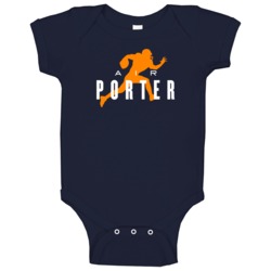 Air Tracy Porter Chicago Football Player Fan Parody Baby One Piece Air Tracy Porter Chicago Football Player Fan Parody Baby One Piece