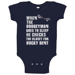 Bucky Dent New York Brooklyn Baseball Sports Boogeyman Baby One Piece Bucky Dent New York Brooklyn Baseball Sports Boogeyman Baby One Piece