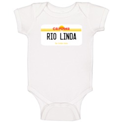 Rio Linda California Custom City License Plate Customizable Baby One P Rio Linda California Custom City License Plate Customizable Baby One P