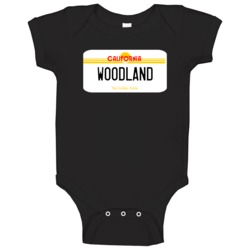 Woodland California Custom City License Plate Customizable Baby One Pi Woodland California Custom City License Plate Customizable Baby One Pi