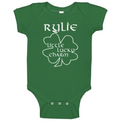 Rylie Little Lucky Charm Cute St Patricks Day Baby One Piece Rylie Little Lucky Charm Cute St Patricks Day Baby One Piece