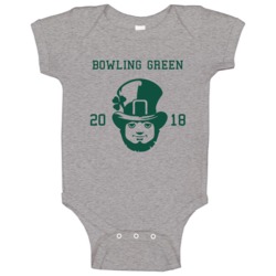 Bowling Green 2018 Leprechaun St Patrick's Day Team Baby One Piece Bowling Green 2018 Leprechaun St Patrick's Day Team Baby One Piece