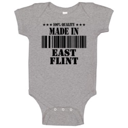 East Flint Michigan Made In Born Baby One Piece