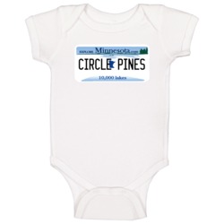 Circle Pines Minnesota Custom City License Plate Customizable Baby One Circle Pines Minnesota Custom City License Plate Customizable Baby One