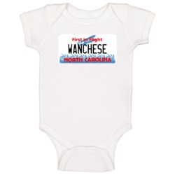 Wanchese North Carolina Custom City License Plate Customizable Baby On Wanchese North Carolina Custom City License Plate Customizable Baby On