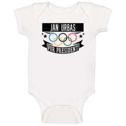Jan Urbas For President Slovenia Winter Olympic Athlete Fan Baby One P Jan Urbas For President Slovenia Winter Olympic Athlete Fan Baby One P