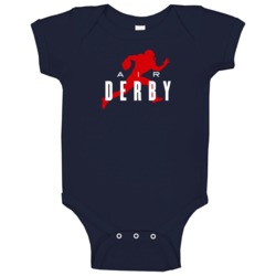 Air Aj Derby New England Football Player Fan Parody Baby One Piece Air Aj Derby New England Football Player Fan Parody Baby One Piece