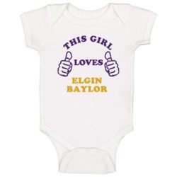 Elgin Baylor This Girl Loves Basketball Hockey Baseball Football Baby Elgin Baylor This Girl Loves Basketball Hockey Baseball Football Baby