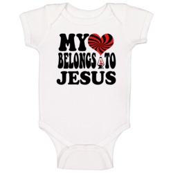My Heart Belongs Love Customizable Baby One Piece My Heart Belongs Love Customizable Baby One Piece
