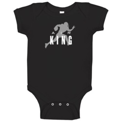 Air Marquette King Oakland Football Player Fan Parody Baby One Piece Air Marquette King Oakland Football Player Fan Parody Baby One Piece