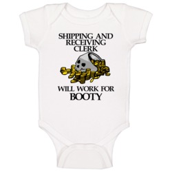 Pirate Shipping And Receiving Clerk Work For Booty Occupation Baby One Pirate Shipping And Receiving Clerk Work For Booty Occupation Baby One