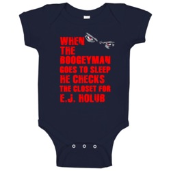 E J Holub Boogeyman Houston Texas Sports Football Baby One Piece E J Holub Boogeyman Houston Texas Sports Football Baby One Piece