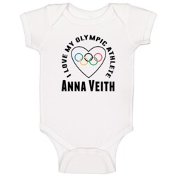 Anna Veith Austria I Love My Olympic Athlete Pyeongchang 2018 Fan Baby Anna Veith Austria I Love My Olympic Athlete Pyeongchang 2018 Fan Baby