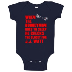 J J Watt Boogeyman Houston Texas Sports Football Baby One Piece J J Watt Boogeyman Houston Texas Sports Football Baby One Piece