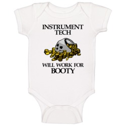 Pirate Instrument Tech Work For Booty Occupation Baby One Piece Pirate Instrument Tech Work For Booty Occupation Baby One Piece