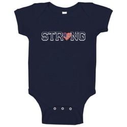 Last Name Strong American Customizable Baby One Piece Last Name Strong American Customizable Baby One Piece