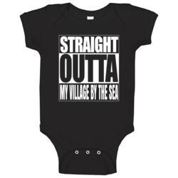Straight Outta Parody Customizable Baby One Piece Straight Outta Parody Customizable Baby One Piece