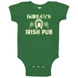 Hurley Irish Pub St Patricks Day Party Beer Drinking Baby One Piece Hurley Irish Pub St Patricks Day Party Beer Drinking Baby One Piece