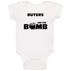 Buyers Are The Bomb Funny Personalized Job Baby One Piece Buyers Are The Bomb Funny Personalized Job Baby One Piece
