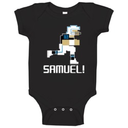 Curtis Samuel # 10 Tecmo Bowl Carolina Football Athlete Fan Baby One P Curtis Samuel # 10 Tecmo Bowl Carolina Football Athlete Fan Baby One P