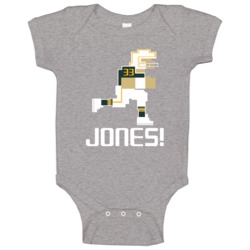 Aaron Jones # 33 Tecmo Bowl Green Bay Football Athlete Fan Baby One Pi Aaron Jones # 33 Tecmo Bowl Green Bay Football Athlete Fan Baby One Pi