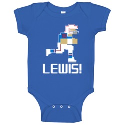 Roger Lewis # 18 Tecmo Bowl New York G Football Athlete Fan Baby One P Roger Lewis # 18 Tecmo Bowl New York G Football Athlete Fan Baby One P