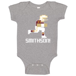 Fish Smithson # 37 Tecmo Bowl Washington Football Athlete Fan Baby One Fish Smithson # 37 Tecmo Bowl Washington Football Athlete Fan Baby One