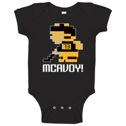 Charlie Mcavoy # 73 Tecmo Boston Hockey Athlete Fan Baby One Piece Charlie Mcavoy # 73 Tecmo Boston Hockey Athlete Fan Baby One Piece