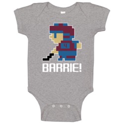 Tyson Barrie # 4 Tecmo Colorado Hockey Athlete Fan Baby One Piece Tyson Barrie # 4 Tecmo Colorado Hockey Athlete Fan Baby One Piece