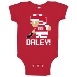 Trevor Daley # 83 Tecmo Detroit Hockey Athlete Fan Baby One Piece Trevor Daley # 83 Tecmo Detroit Hockey Athlete Fan Baby One Piece