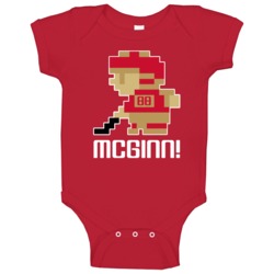 Jamie Mcginn # 88 Tecmo Florida Hockey Athlete Fan Baby One Piece Jamie Mcginn # 88 Tecmo Florida Hockey Athlete Fan Baby One Piece