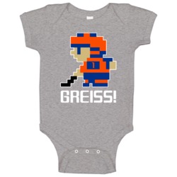 Thomas Greiss # 1 Tecmo New York I Hockey Athlete Fan Baby One Piece Thomas Greiss # 1 Tecmo New York I Hockey Athlete Fan Baby One Piece
